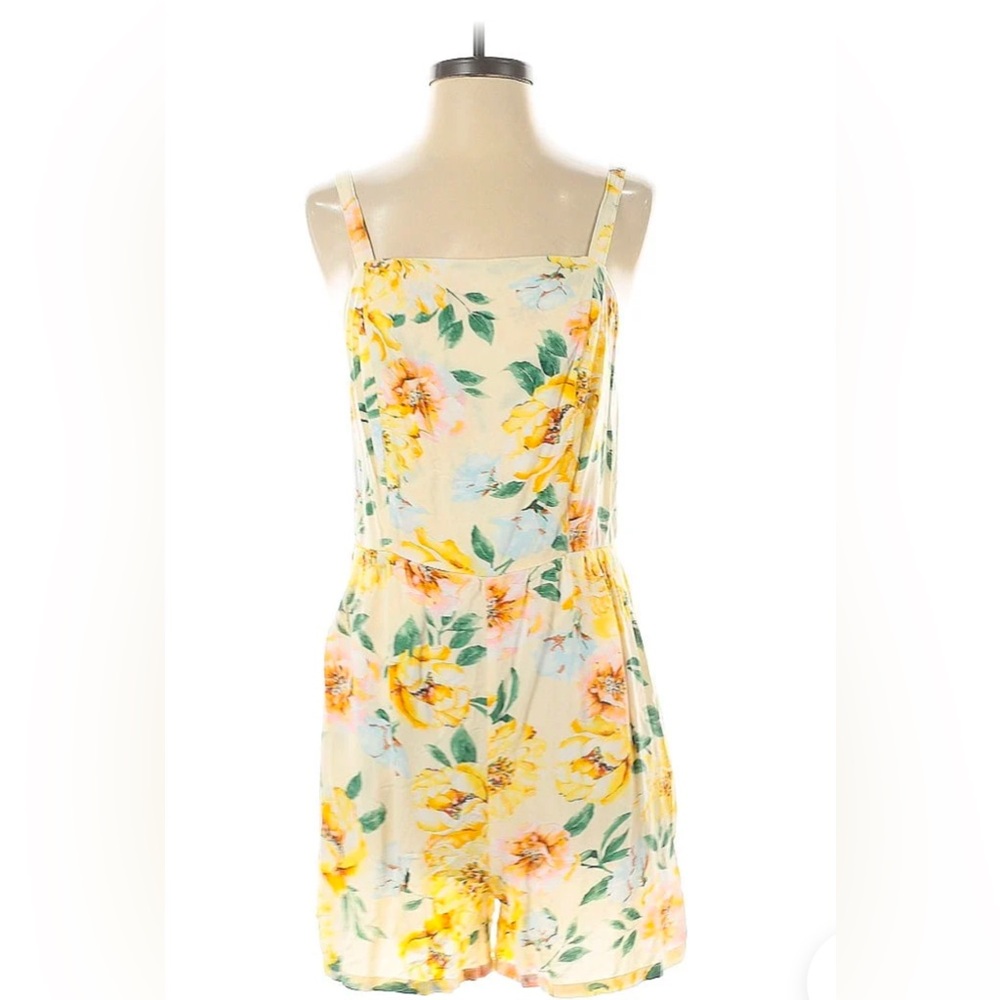 Floral Yellow Romper